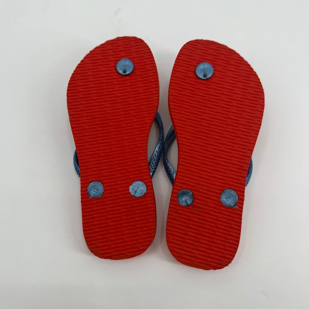 Havaianas Disney Snow White Red Flip Flops Girls Size 11/12C Sweet As Apple Pie